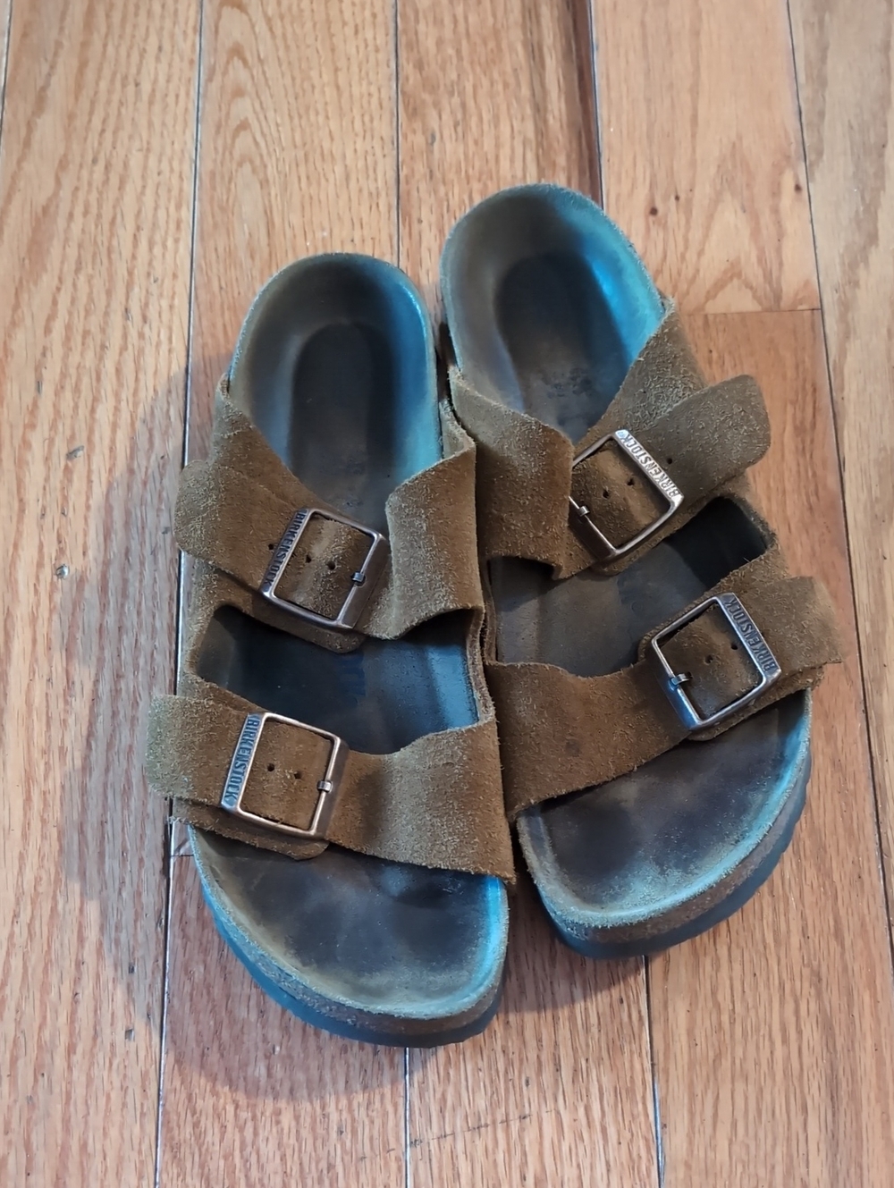 Women's Birkenstock Suede Double-Buckle Sandals